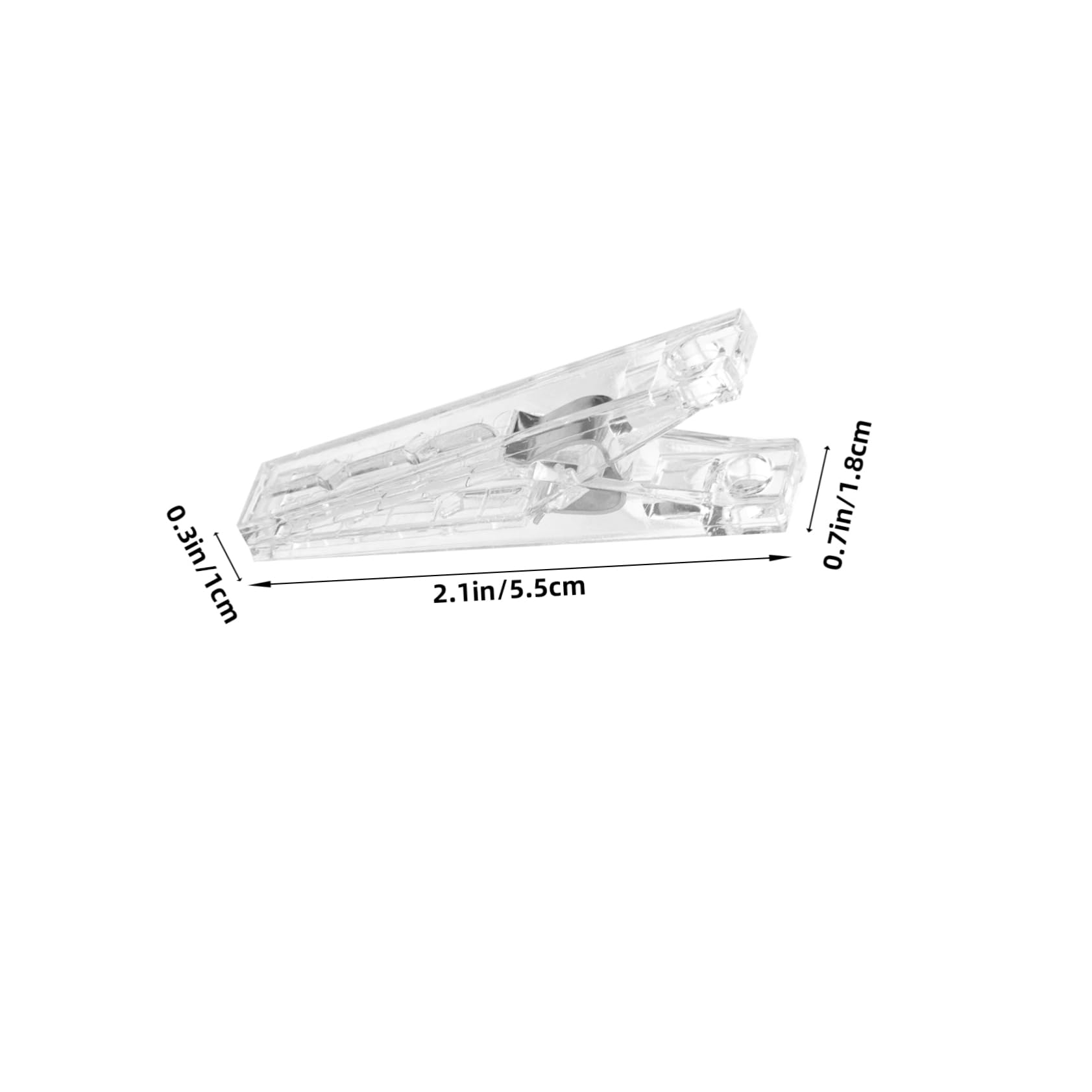 Uonlytech Fabric Clamps Plastic Reusable Clips Sewing Clips Photo Fixing Clamps Portable White Transparent