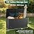 MAKE CHANGES 100 Gallon Outdoor Storage Box, Waterproof Resin Deck Box Organizer for Patio Cushion Storage, Lockable Outside Container for Garden Tools