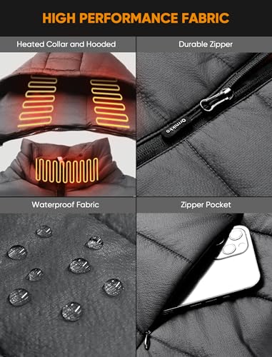 Image of [2025 All-New Heated Vest Women - Detachable Heated Hood, With 7.4V 16000mAh Battery Pack, Womens Heated Vest