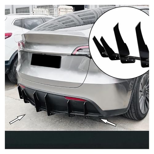 Diffuseur de lèvre arrière pour Tesla Model Y 2020-2024, spoiler noir mat