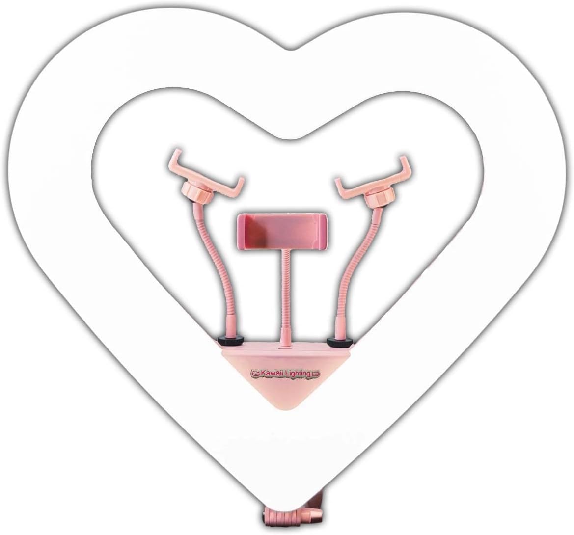 Kawaii Lighting Heart Ring Light RGB 20" Pro Heart Shape
