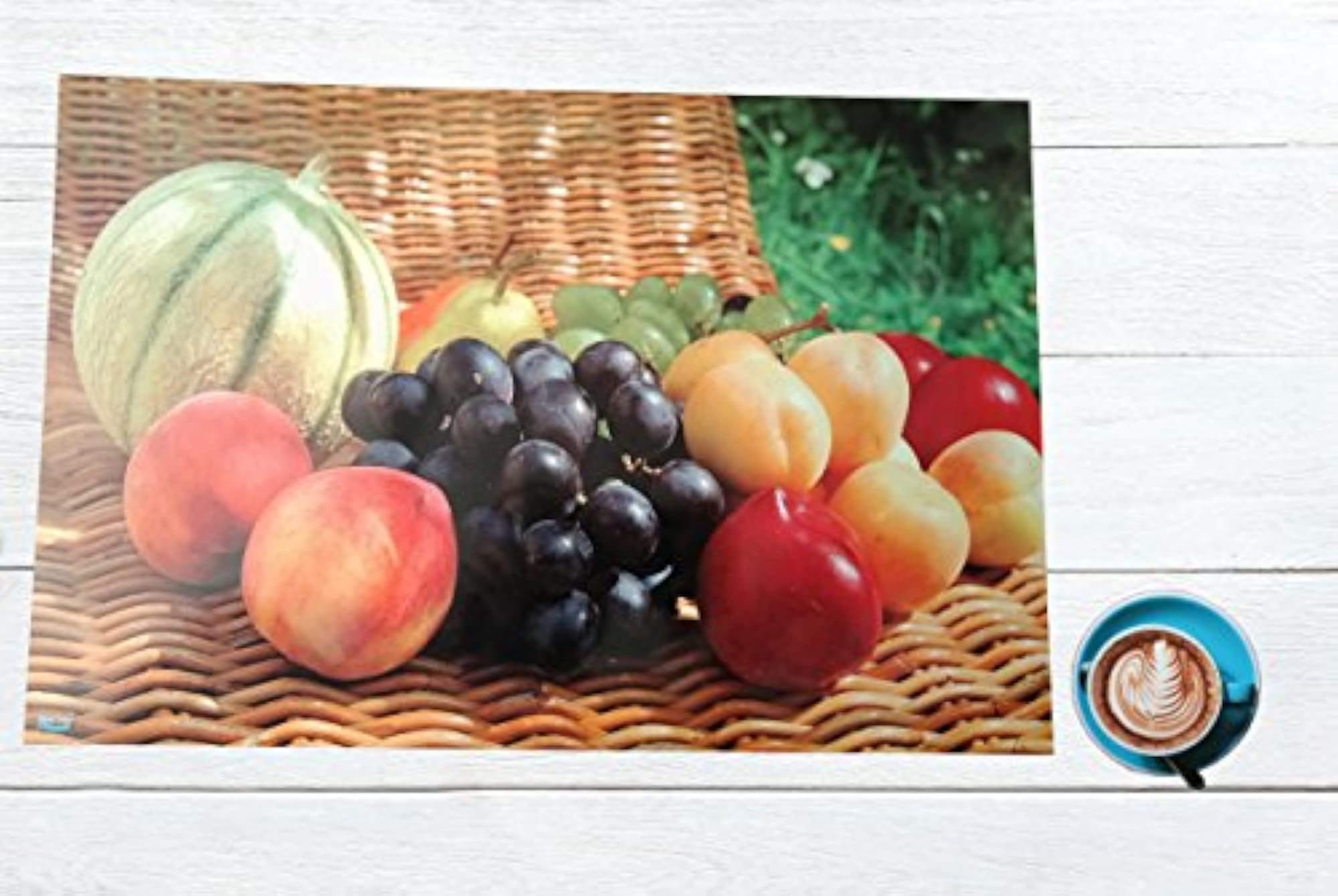 Multi Fruits Digital Printed PVC Dining Table Placemats, Set of 6