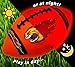 FIREBOMB LED Football- Rechargeable Light-Up Football for Nighttime Fun, Rubber Size 7, Orange Sports Ballf or All Ages