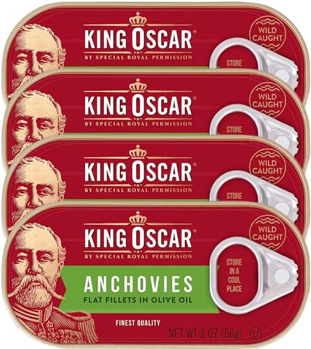 King Oscar Anchovies (Flat) 2 Oz can (Pack of 4) - Thumbnail 3
