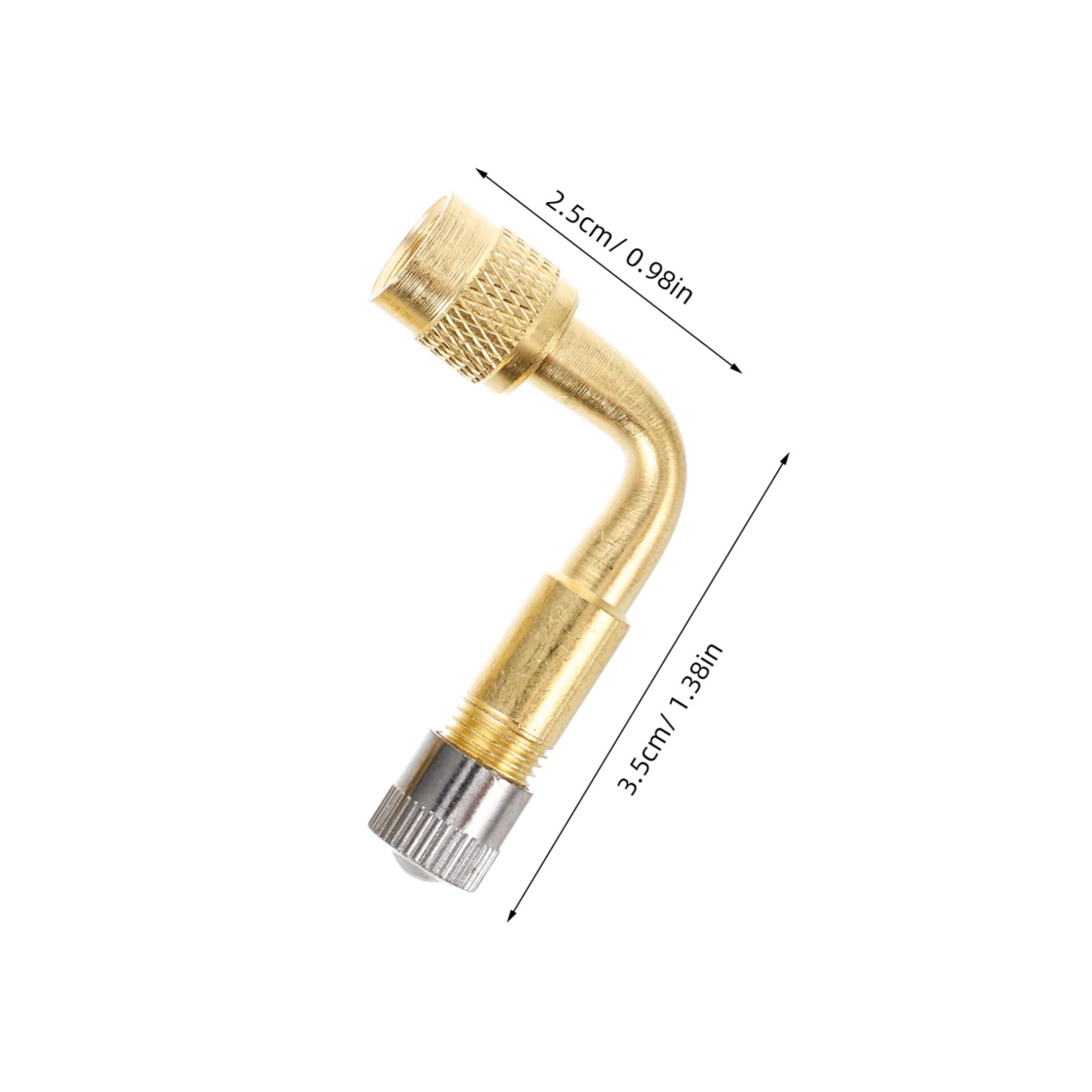 HAPINARY 2pcs Tire Valve Extension Rods Valve Stem Nozzles Heavy Duty Easy Inflation for Electric Scooters Vehicles Durable