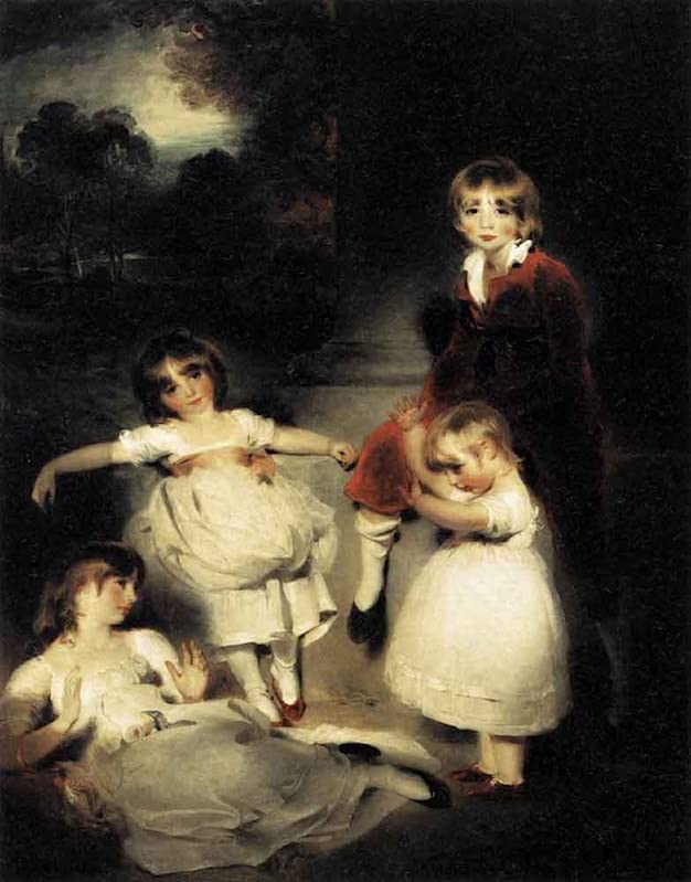 Sir Lawrence portrait enfants d'Angerstein impression haut de gamme 50x70