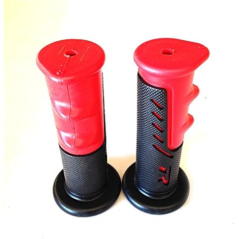 XKMT-R Engraved Gel Style H Grips RED ATV Quad Compatible with Kawasaki Polaris SEADOO BOMBARDIER Jet SKI Foreman Recon Rincon Brute Force Prairie ATV Bruin Grizzly [B017QVAB6I] Cover