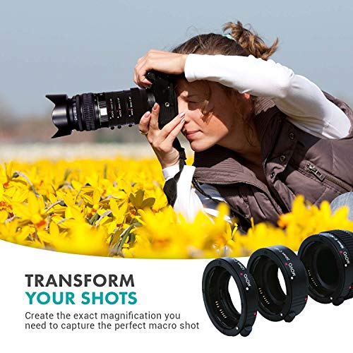 Movo Photo Af Macro Extension Tube Set For Canon Eos Dslr Camera With 12Mm, 20Mm & 36Mm Tubes (Economy Mount) #TOP1