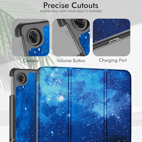 Image of Robustrion Cover for Lenovo Tab 10.1 inch 2025 Cover Case, Trifold Flip Cover Case for Lenovo Tab 10.1 inch Tablet Cover TB-311FU /311XU - Stars