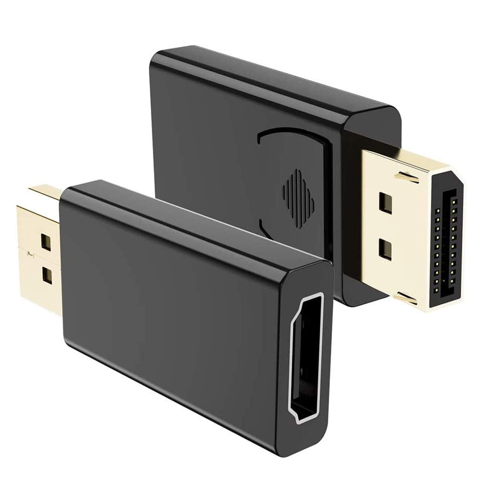 burko Converter, DP-stekker naar HD-bus adapter tot 4K-resolutie hetzelfde scherm/uitbreiding dual-modi vergulde interface brede compatibiliteit