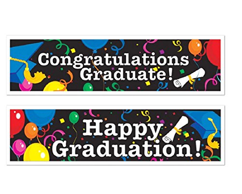 Graduation Banners (asstd designs) Party Accessory  (1 count) (2/Pkg)