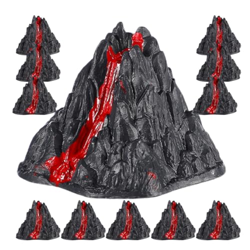 Statues volcaniques artificielles Feng Shui de 8 cm pour décorer le jardin | Lot de 12