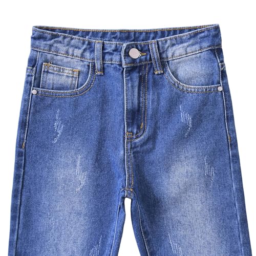 Jeans blanc garçon 4 ans style hip hop ample et confortable