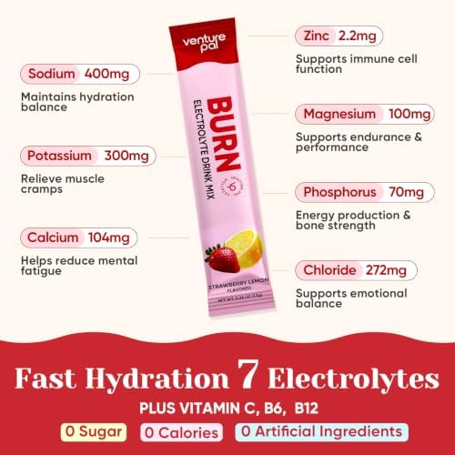 Venture Pal Burn Electrolyte Packets + High Sodium Electrolyte Packets - 2