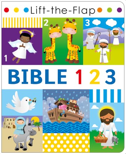 Bible 123 - Lift the Flap Activity Kids Books -
