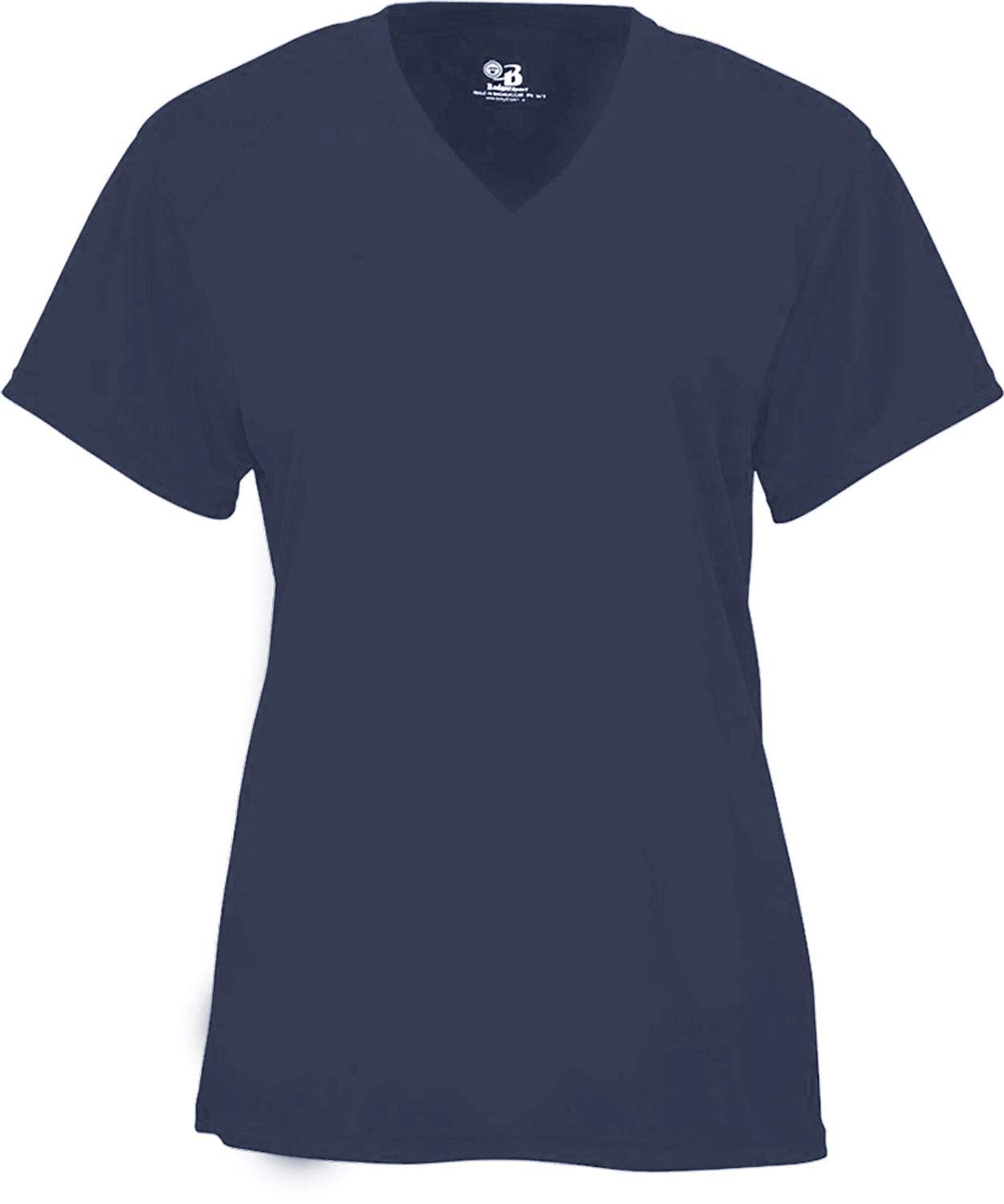 Badger Sports B-Core Ladies' V-Neck Tee Navy X-Large
