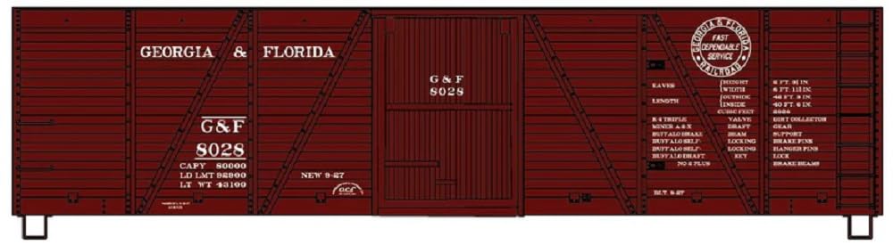 Accurail 40' Single Sheath 6-Panel Wood Boxcar HO