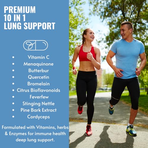 10-in-1 Lung Cleanse Support Supplement - Your Ultimate Quit Smoking Aid - All-Natural Detox for Smokers, Promoting Clear Lungs and Smoking Cessation - Vegan Supplement for Lung Detox; Respiratory - Image 3