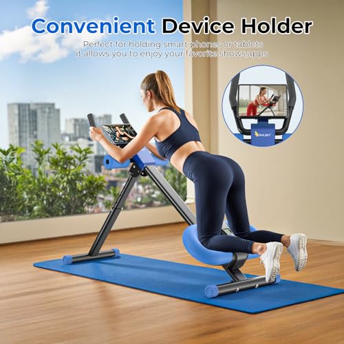 Image of MR. CAPTAIN Ab Machine, Adjustable Ab Trainer Machine for Abs Workout at Home Gym, Foldable, LCD Monitor, Device Holder, 400 LBS, Abdominal Trainer for Stomach Workout