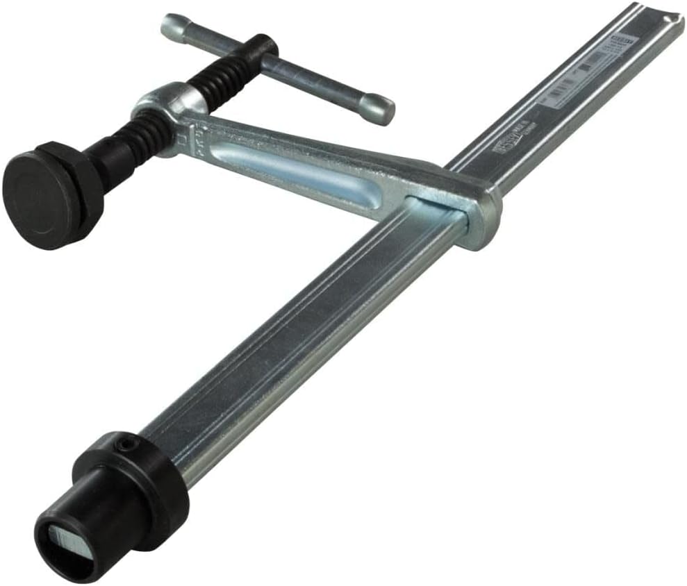 Bessey Tools Welding Table Clamp with Special Pressure Plate - 12in. Max. Clamping Height, 1,400-Lb. Force, Model Number TWM28-30-12