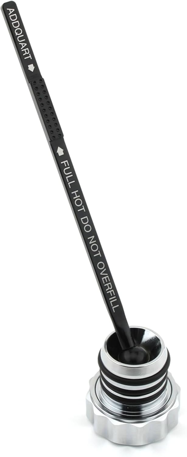 Peaked Oil Tank Dipstick for 2000-2003 Harley-Davidson Road King Chrome Black