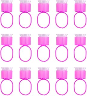 Beavorty Plastic Ink Cups 30pcs Makeup Containers Disposable Containers Makeup Sponge Silicone Ink Cups Tattooing Pigment Disposable Makeup Rings