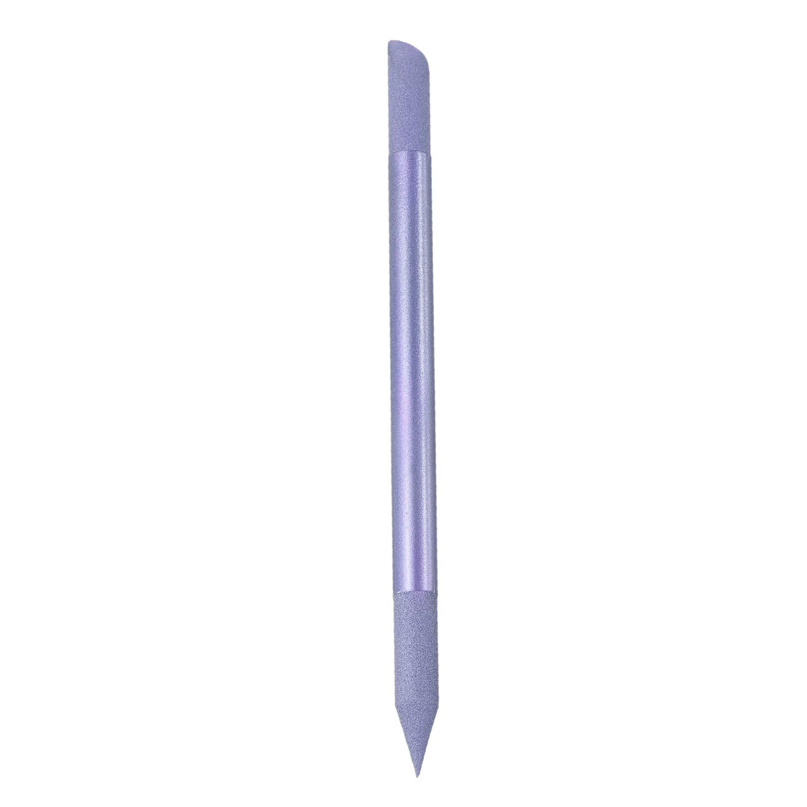 HARFINGTON Glass Cuticle Pusher Tool Dual Ended Crystal Glass Cuticle Remover Manicure Stick for Nail Care Shaper Cuticle Filing, Purple