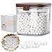 2 Pounds Ceramic Pie Crust Weights Pre-Washed for Baking Quiche Tart Natural Stoneware with Sealed Jar (2 Pounds)