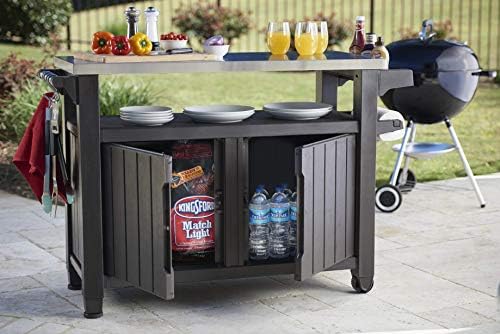 Keter Unity XL Stolik do grillowania, Szary, 134 x 51.7 x 89.6 cm