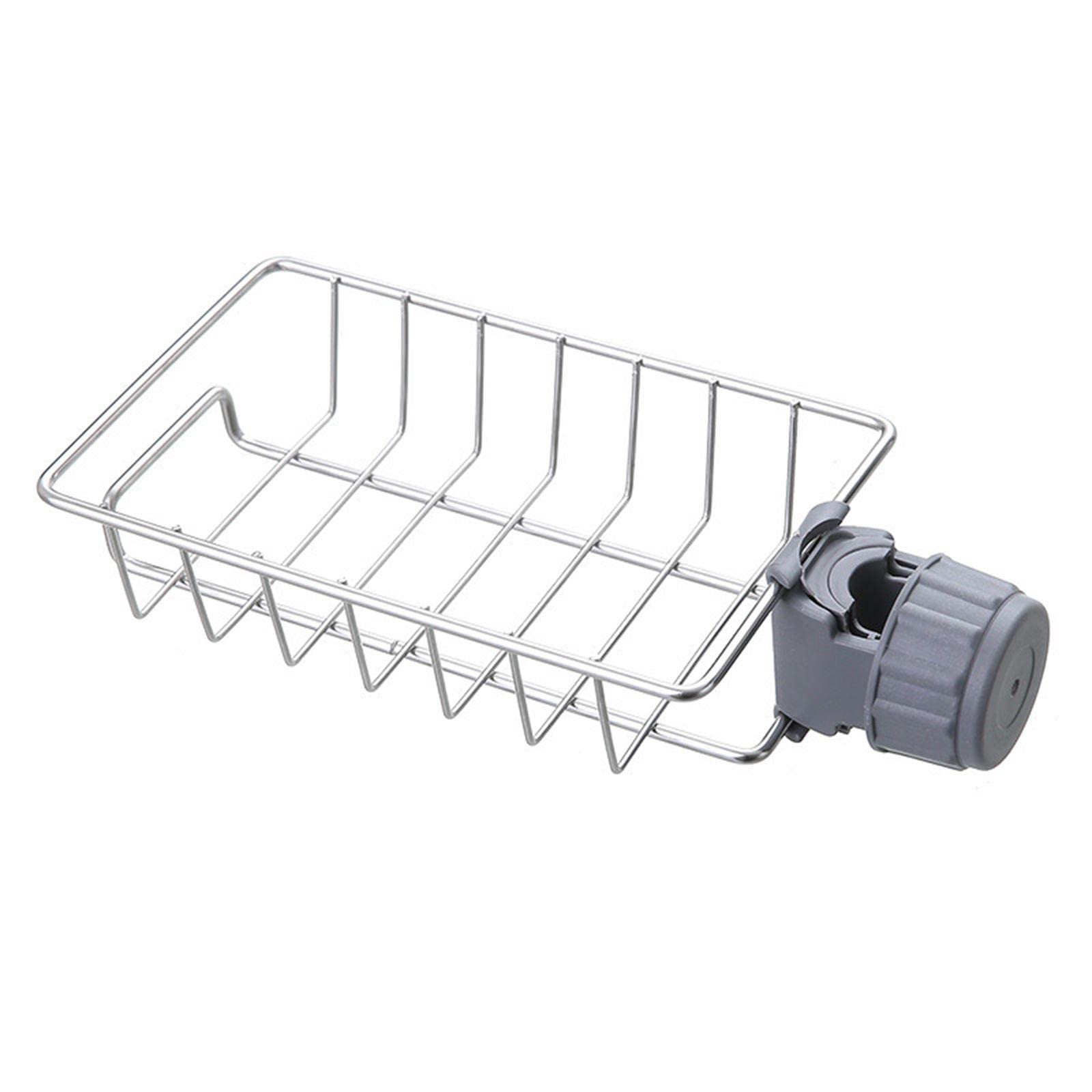 Stainless Steel Sink Drain Rack Sponge Holder for Bathroom Kitchen Organizer no Rail-image-47