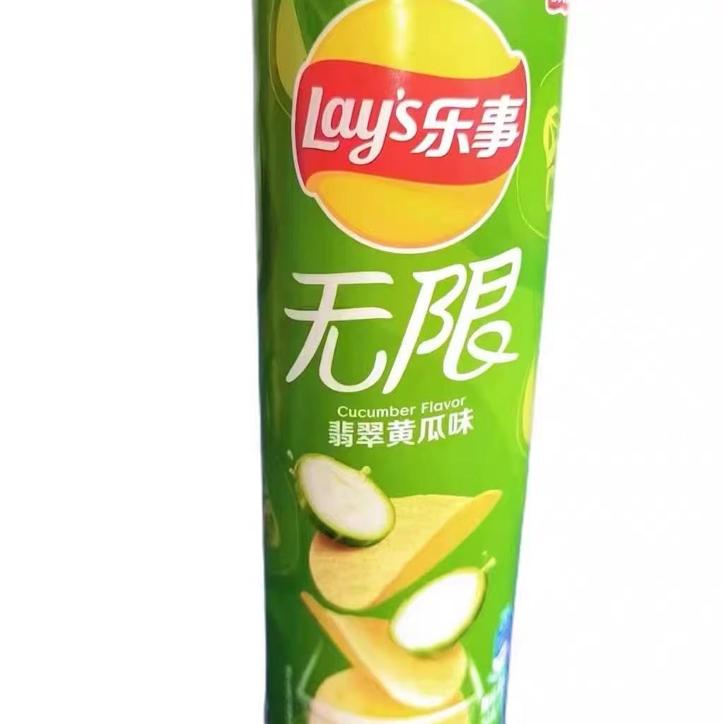 Amazon.co.jp: 乐事/LAY'S 无限ポテトチップス きゅうり風味 翡翠黄瓜