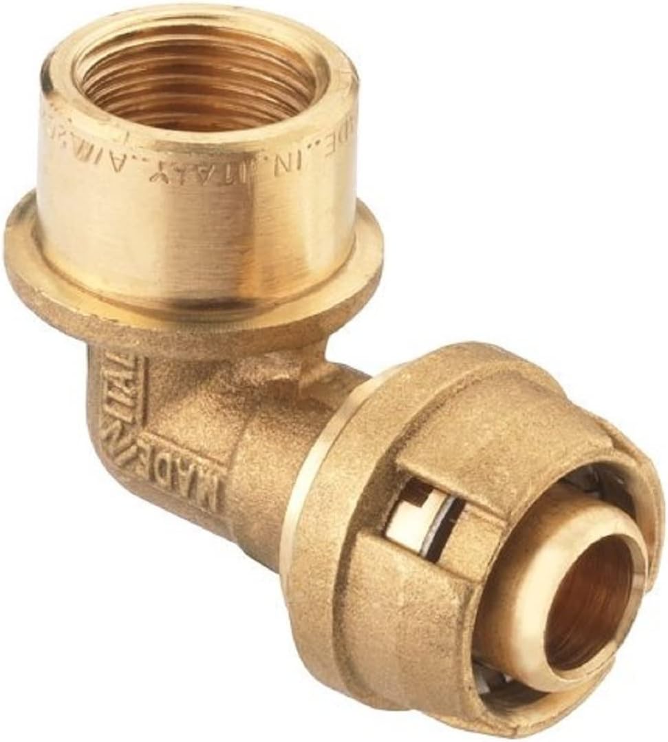 Beatific 2 Stück Messing Wandscheibe 1/2 - 90° Winkel Für Verbundrohr 16x2mm