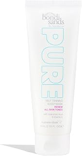 Bondi Sands Pure Self Tanning Sleep Mask Renew | Hyaluronic Acid & Vitamin A Formula Provides Hydrated, Glowing Skin, Non-Comedogenic, Dermatologically Tested, Vegan + Cruelty Free | 75 mL/2.53 Oz