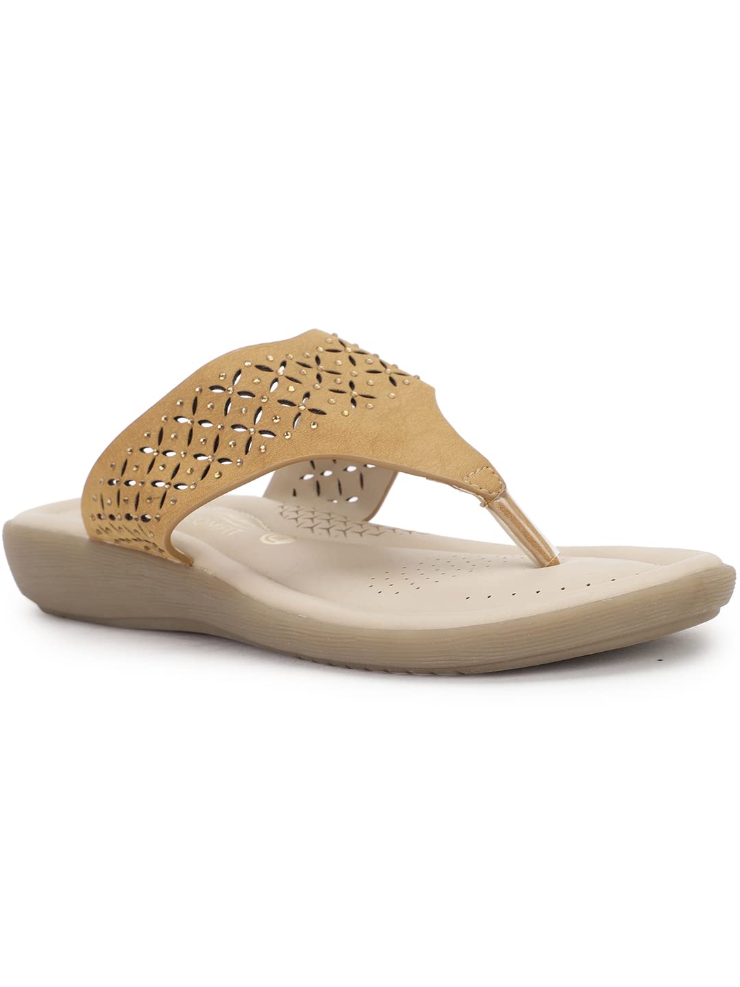 bata comfit Womens BRITANY THONG Sandals, Brown, (6713747)-picture-34
