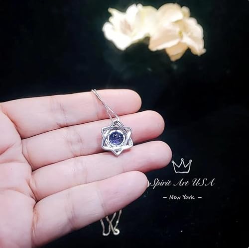 Spirit Art Usa 2 Ct Blue Sapphire Necklace thumb #2