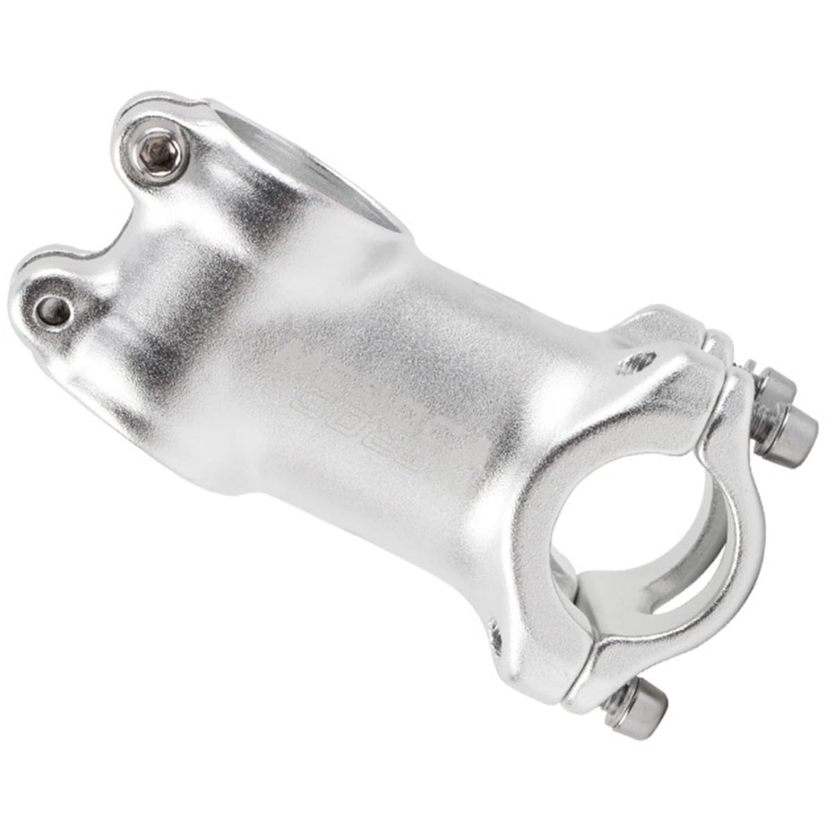 FukkeR Bike Stem 25.4mm Clamp Bicycle Handlebar Riser Extender 60mm Aluminum MTB Mountain Bikes 7 Degree For Road Cyclocross Gravel Adventure BMX XC AM (Color : Silver, Size : 60mm)