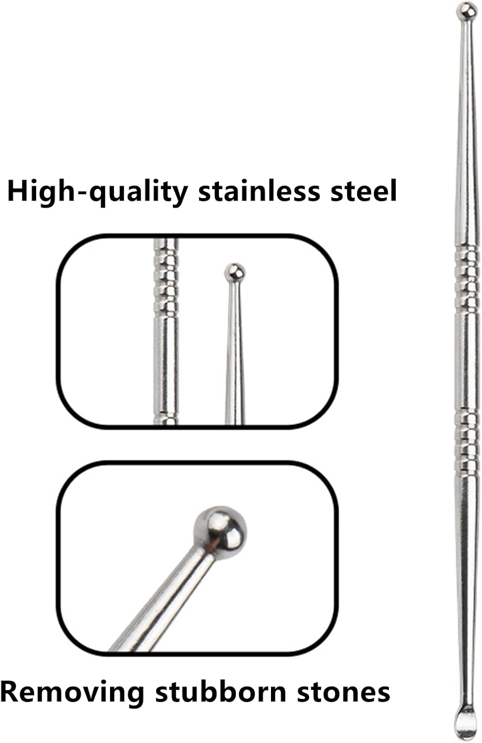 8 Pcs Tonsil Stone Removal Kit, Stainless Steel Tools for Ttonsil Stone Removal and Bad Breath Relief Oral Care, 4.72 Inch