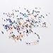 Lot 1600pcs Glass Bicone Beads - LONGWIN 3x6mm Crystal Finding Spacer Jewelry Making Supplies