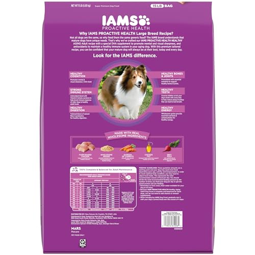 Iams Wholesome Growing Old Grownup Dry Canine Meals for Mature and Senior Canines with Actual Rooster 15 Lb Bag  Cucciolini Doodles Iams wholesome growing old grownup dry canine meals for mature and senior canines with actual rooster 15 lb Bag   cucciolini doodles