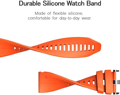 Vista 31 de ANCOOL Correa de reloj Garmin Fenix 5X/7X/6X Quickfit de 1.024 in compatible con Fenix 6X Pro/5X Plus/7X Pro/8 2.008 in (paquete de 7) Negro, gris