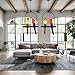 efperfect Parrot Pendant Lighting Stained Glass Vintage 2-Light Birds Lamp Chandelier for Art Decor Ceiling Light Fixtures Hanging Pendant Light for Dining Living Room Bedroom Cafe Bar Studio