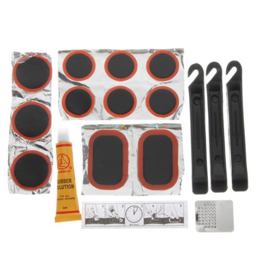 Bike Bicycle Tire Tyre Repair Kit Tool Set Patch Rubber Glue