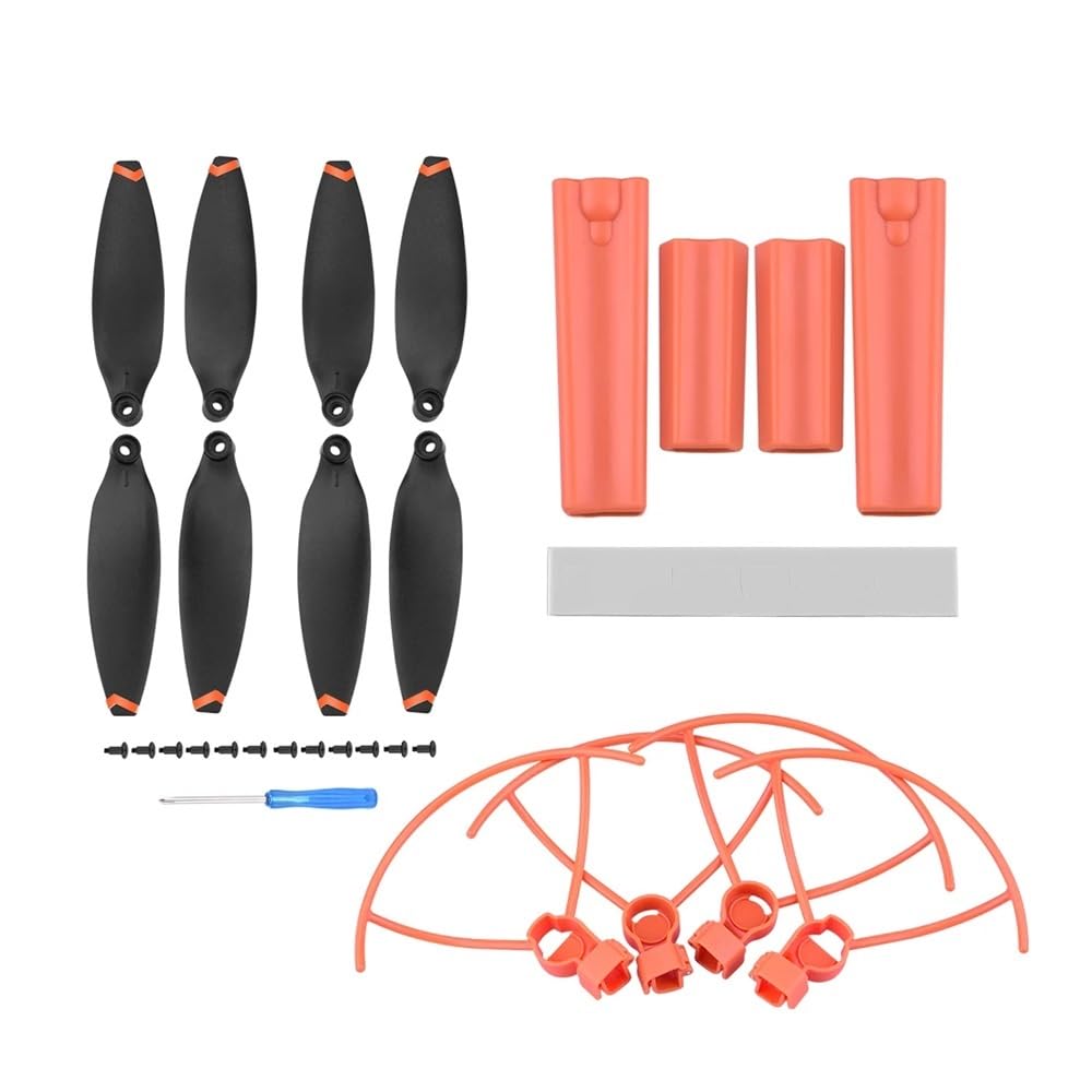 Tren de Aterrizaje for Dron FI-MI X8 Mini V2, Aumento de 2CM, Extensor de Altura, Protector de pie de Pierna Larga, Soporte, Accesorio Protector de cardán(Orange Set B)