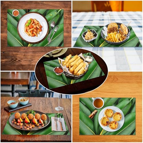 Sets de table en PVC antidérapants résistants chaleur lavables pour restaurant
