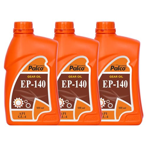 Image of PALCO EP 140 Extreme Pressure Gear Oil 500 ml (Pack 3) | API GL 4 Gear Oil for Cars, Bus & Other Heavy Vehicle High Performance Heavy-Duty for Smooth Transmissions, Superior Protection