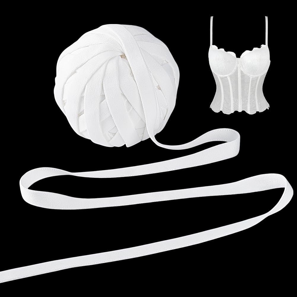 Ruban à armatures anti-irritation blanc de 0,9 cm pour ajuster vos corsets