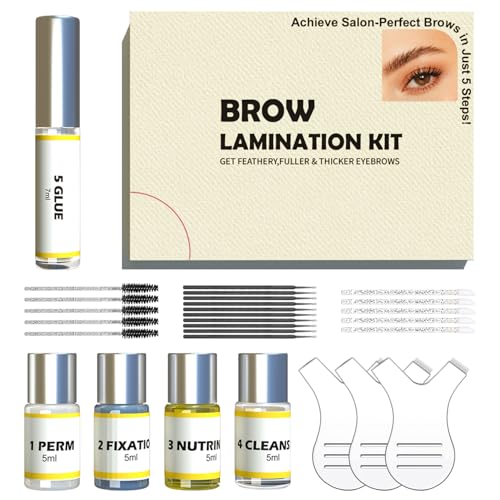 Brow Lamination Kit At Home DIY Professional Instant Eyebrow Lift For Fuller Brows Safe & Effective
