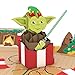 Star Wars Yoda Present Pop Up Card - 3D Card, Greeting Cards, Holiday Card, Pop Up Birthday Card