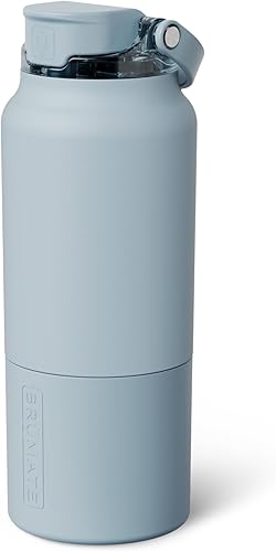 Miniatura 41 de BrüMate Rise - Botella de agua de 25 onzas con popote de silicona cubierto 100 % a prueba de fugas, botella de agua de acero inoxidable aislada con