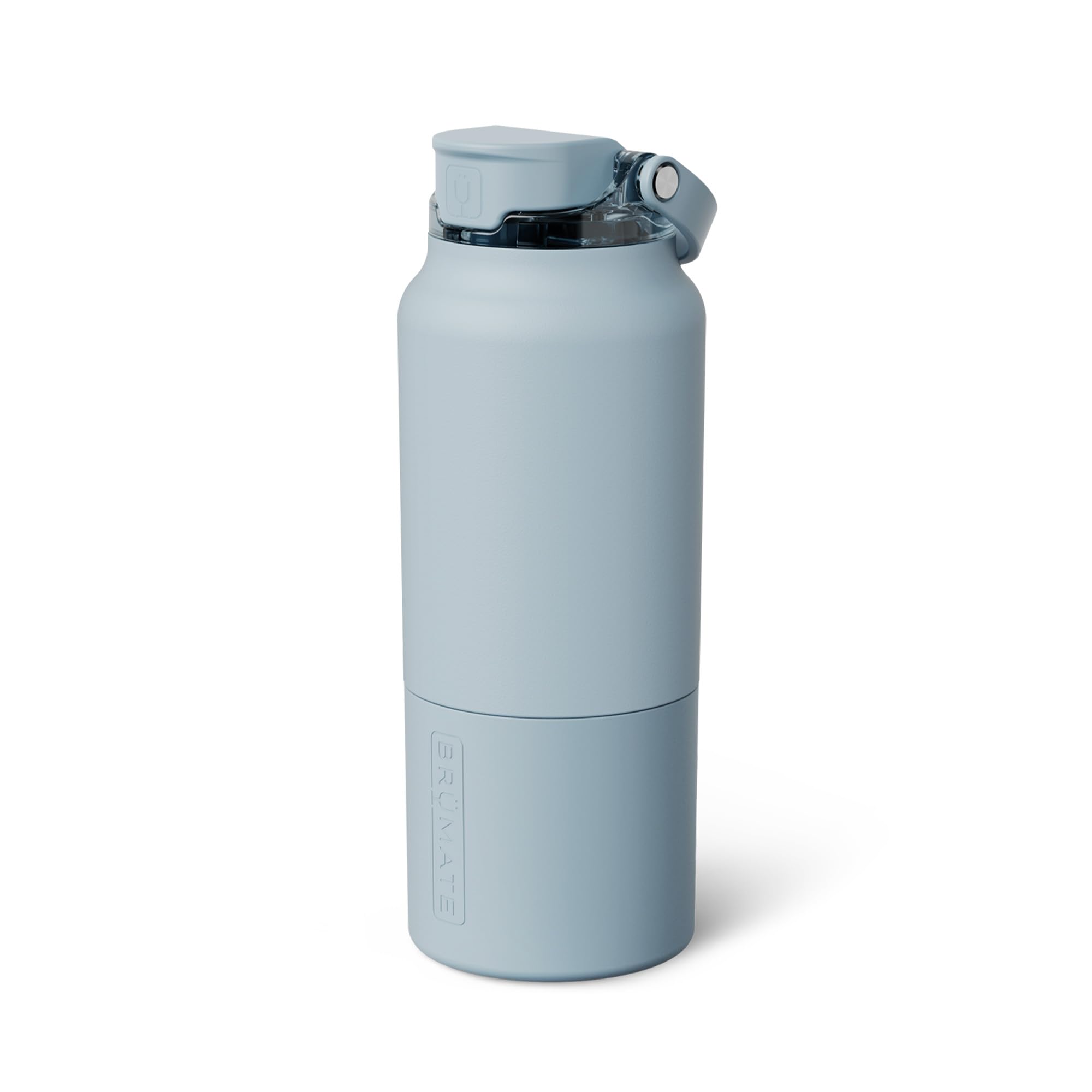 BrüMate Rise 35oz Water Bottle with 100% Leakproof Silicone Straw Covered | Insulated Stainless Steel Water Bottle with Removable Straw | Fast Flow | Soft Silicone Spout |